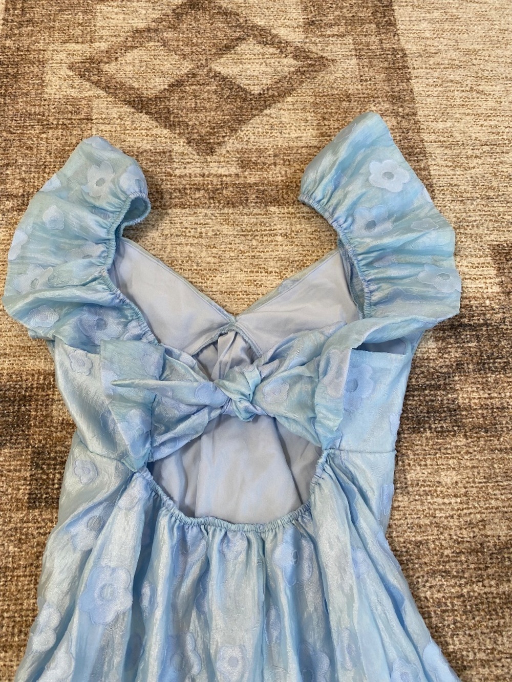 Thirty Thirty Floral Ruffle Babydoll Mini Dress - Picture 5 of 7